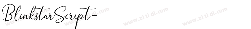 BlinkstarScript字体转换