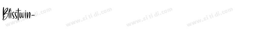 Blisstwin字体转换