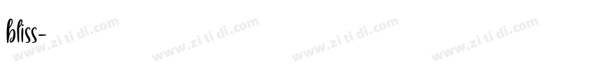 bliss字体转换