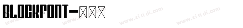 BlockFont字体转换