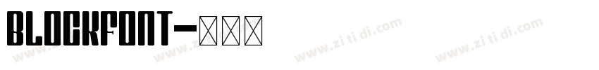 BlockFont字体转换