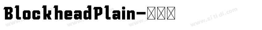 BlockheadPlain字体转换