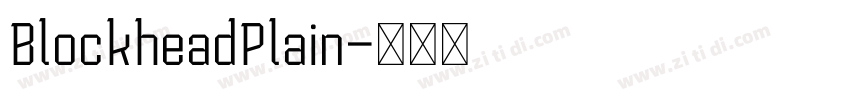 BlockheadPlain字体转换