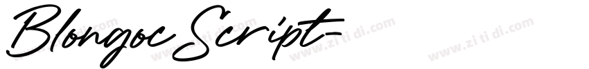 BlongocScript字体转换