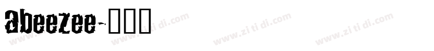 abeezee字体转换