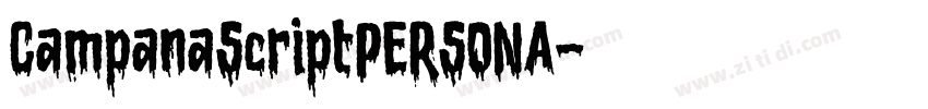 CampanaScriptPERSONA字体转换