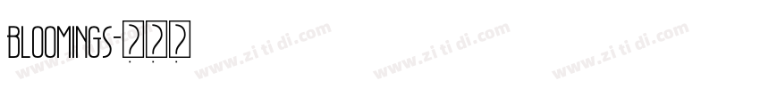 bloomings字体转换