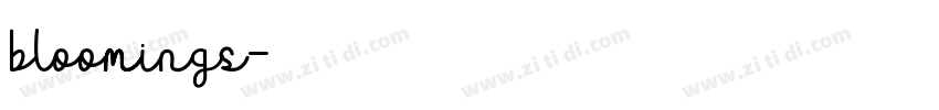 bloomings字体转换