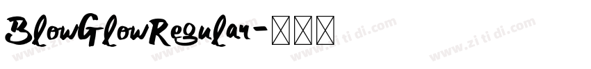 BlowGlowRegular字体转换