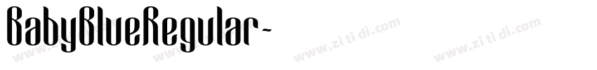 BabyBlueRegular字体转换