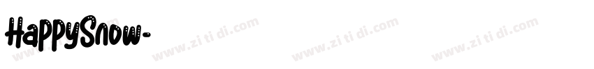 HappySnow字体转换