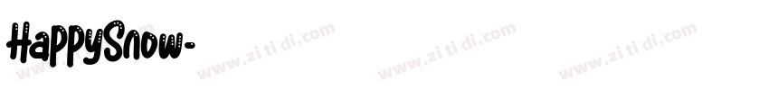 HappySnow字体转换