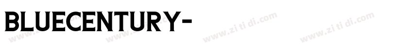 bluecentury字体转换