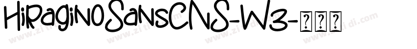 HiraginoSansCNS-W3字体转换