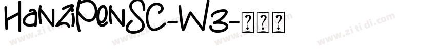 HanziPenSC-W3字体转换