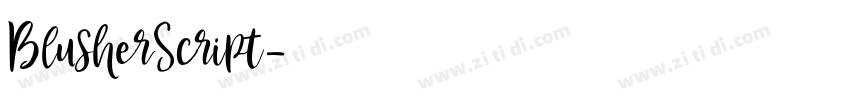 BlusherScript字体转换