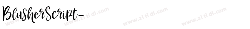 BlusherScript字体转换