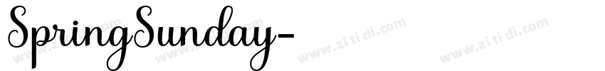 SpringSunday字体转换