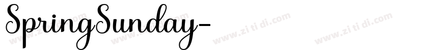 SpringSunday字体转换
