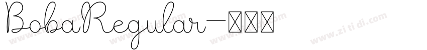 BobaRegular字体转换
