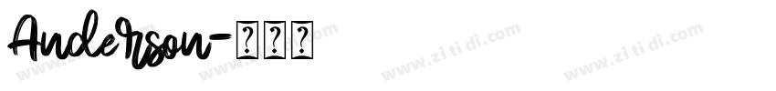Anderson字体转换