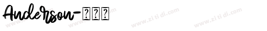Anderson字体转换