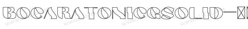 BocaRatonICGsolid字体转换