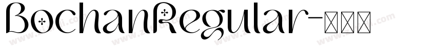 BochanRegular字体转换
