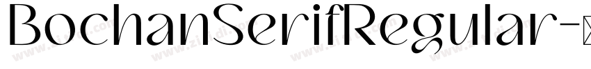 BochanSerifRegular字体转换