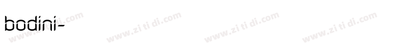 bodini字体转换
