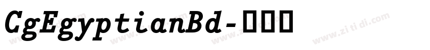 CgEgyptianBd字体转换