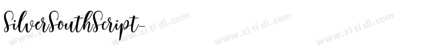 SilverSouthScript字体转换