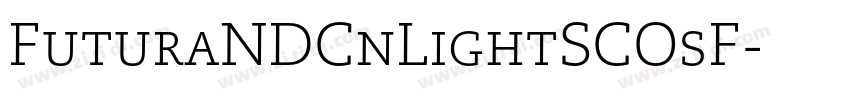 FuturaNDCnLightSCOsF字体转换