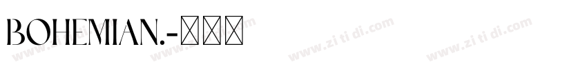 Bohemian.字体转换