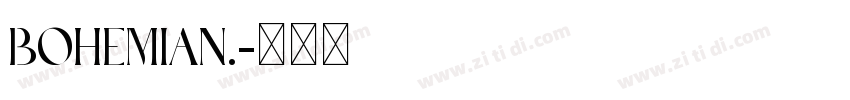 Bohemian.字体转换