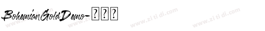 BohemianGoldDemo字体转换