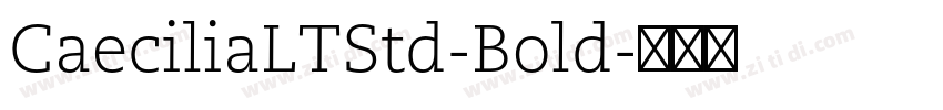 CaeciliaLTStd-Bold字体转换