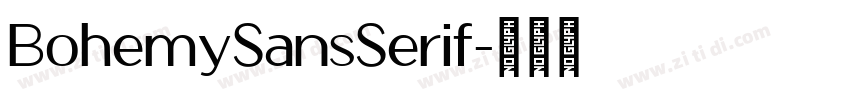 BohemySansSerif字体转换