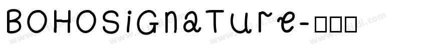 BohoSignature字体转换