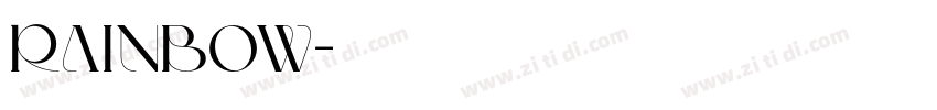 Rainbow字体转换