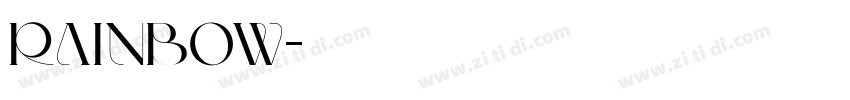 Rainbow字体转换