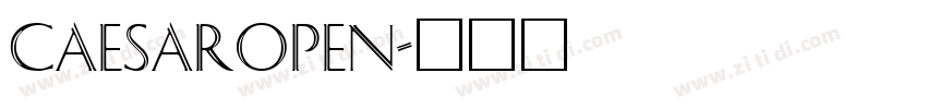 CaesarOpen字体转换