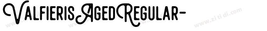ValfierisAgedRegular字体转换