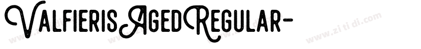ValfierisAgedRegular字体转换