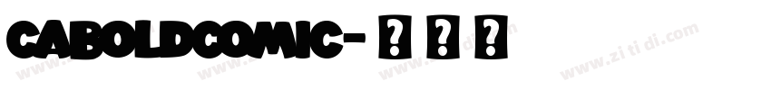 caboldcomic字体转换