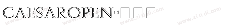 CaesarOpen字体转换