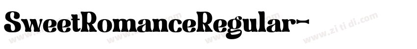 SweetRomanceRegular字体转换