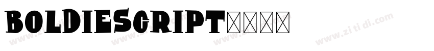 BOLDIESCRIPT字体转换