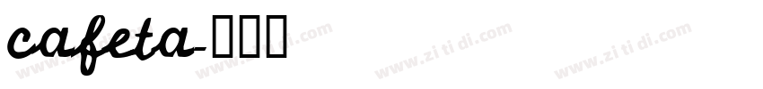 cafeta字体转换