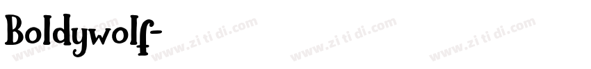 Boldywolf字体转换